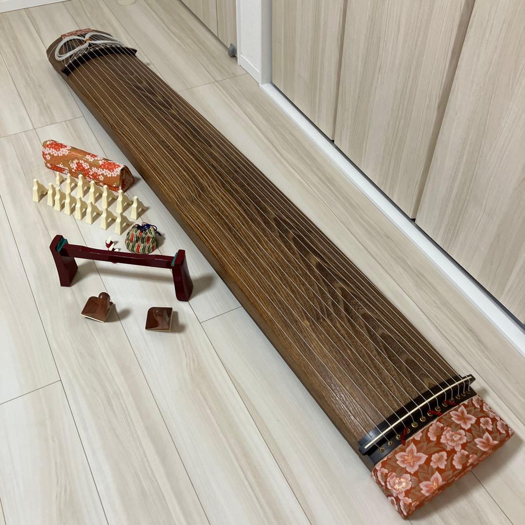 琴 お筝 筝 弦楽器 和楽器　13弦　小川謹製　付属品セット