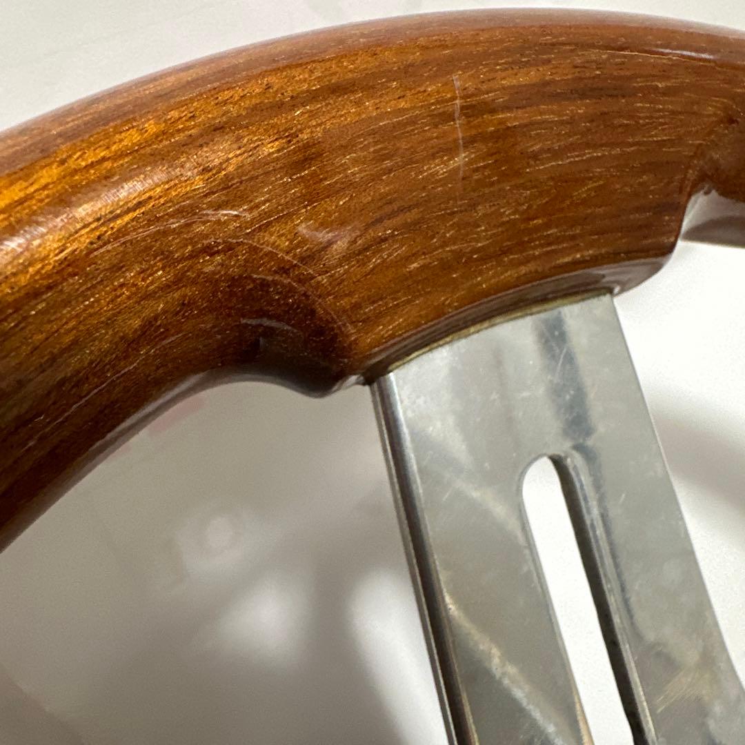 5050【プロフ必読】 　oba ステアリング　ホイール ウッド　旧車