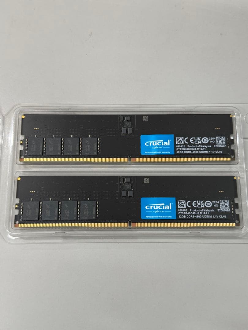 Crucial DDR5-4800 64GB KIT (32GB×2)