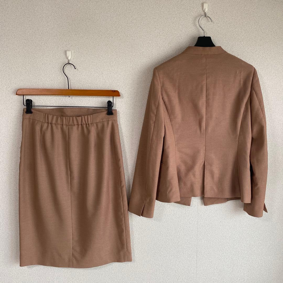 グリーンレーベル Vカラー ノーカラー スーツ 上38下40 W72 DMW