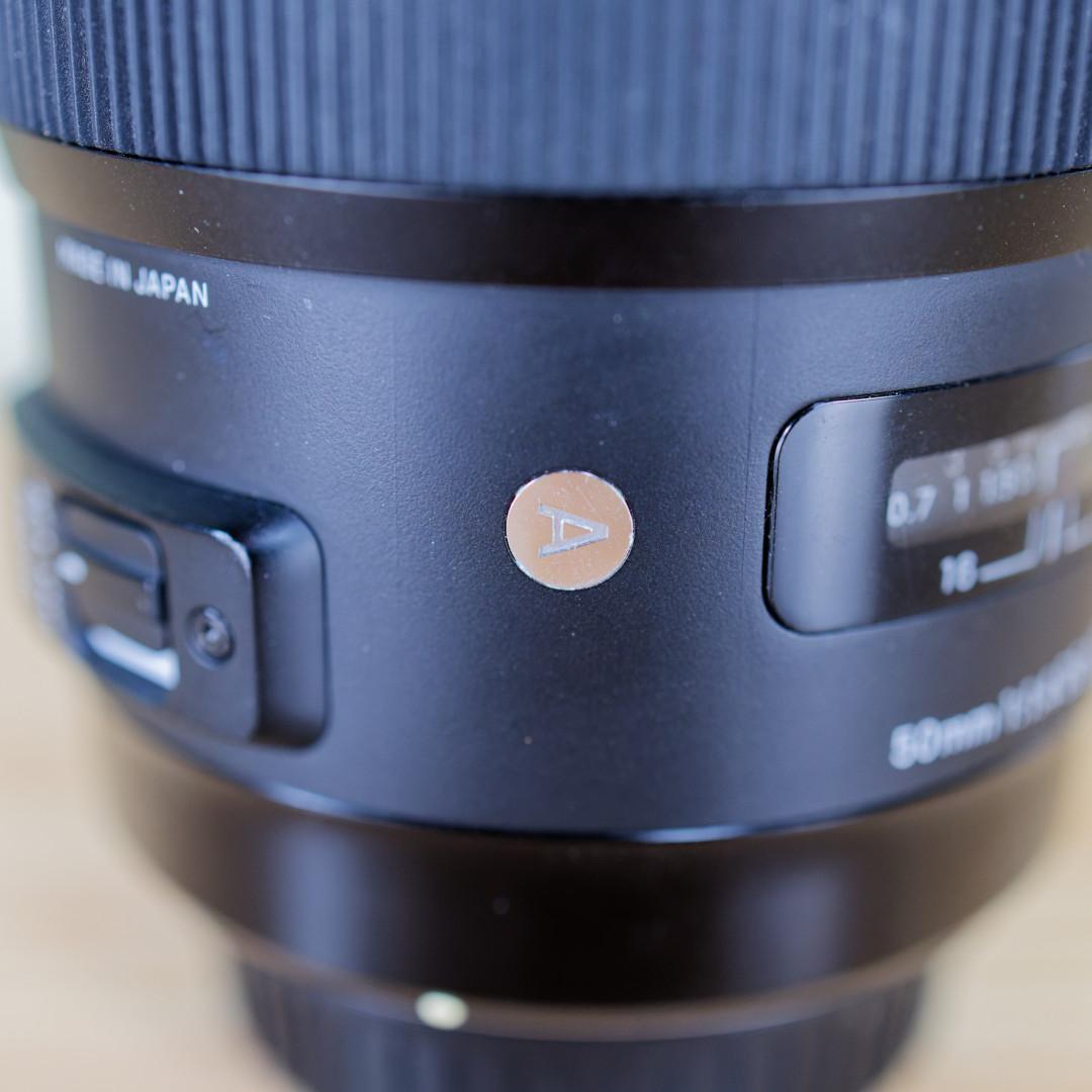 SIGMA EFマウント レンズ 50mm F1.4 DG HSM Art