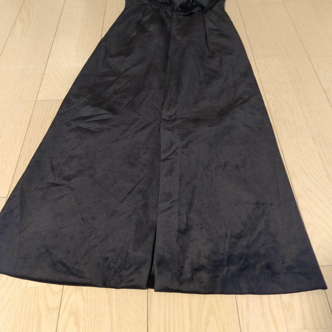 Ameri　SOUFFLE SLEEVE VELOUR DRESS