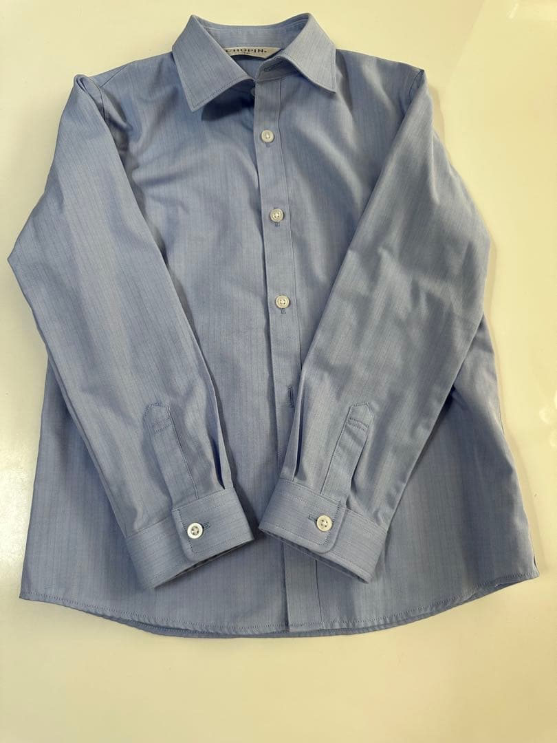 【値下げ！】CHOPIN★ショパン　スーツセット グレー×ブルーチェック 130