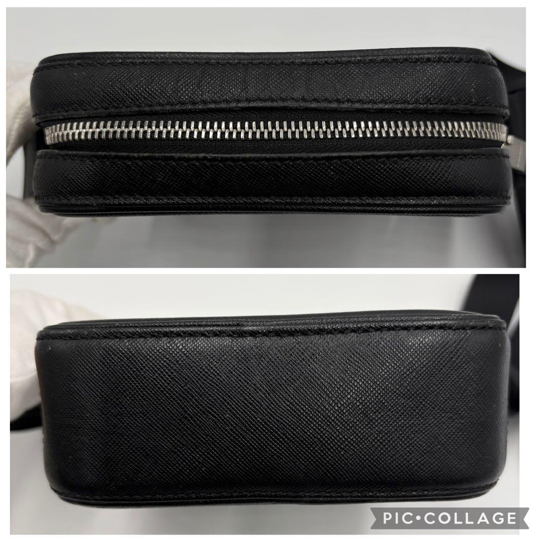 BURBERRYバーバリー オールレザー サフィアーノ ショルダーバッグ ロゴ