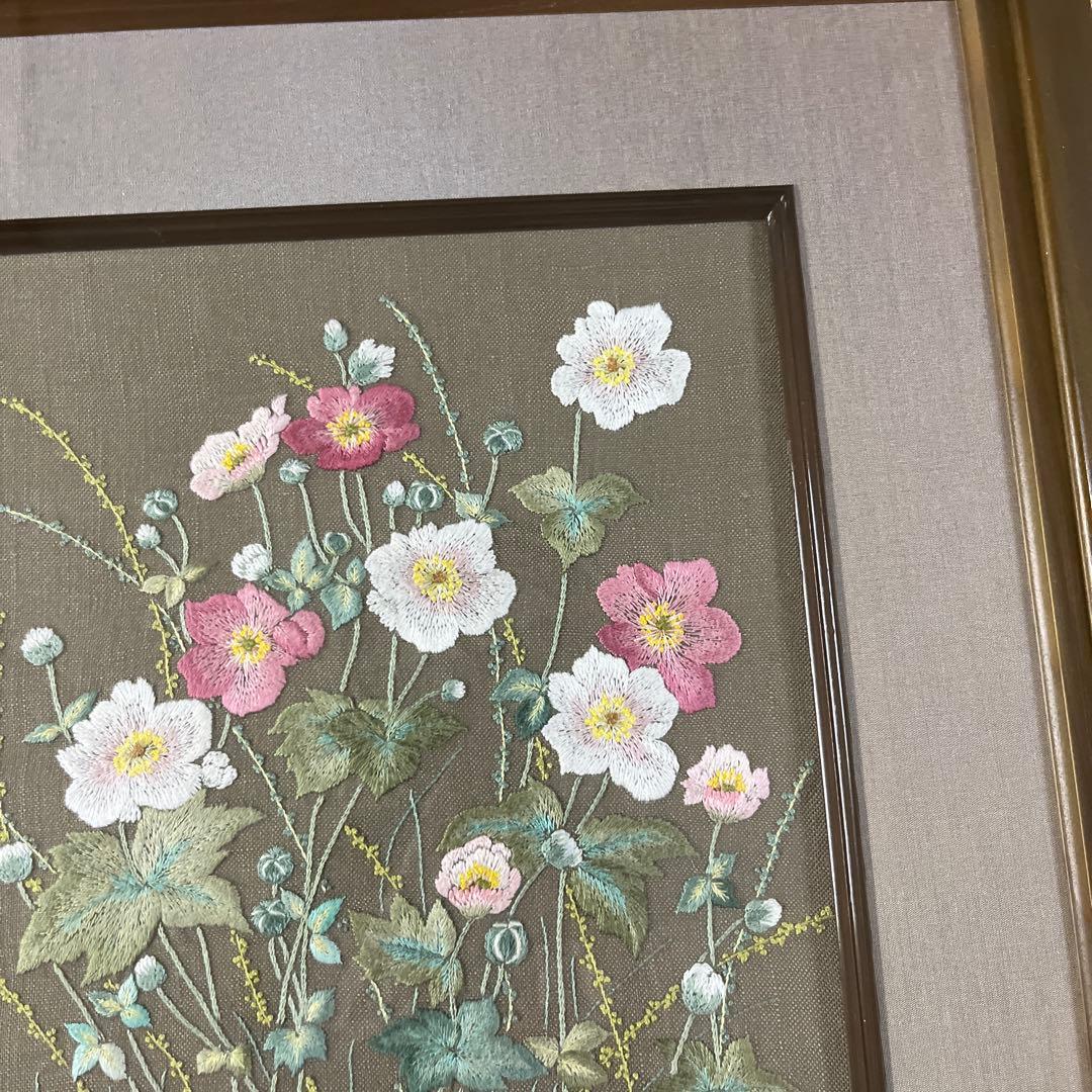 戸塚刺繍額　花