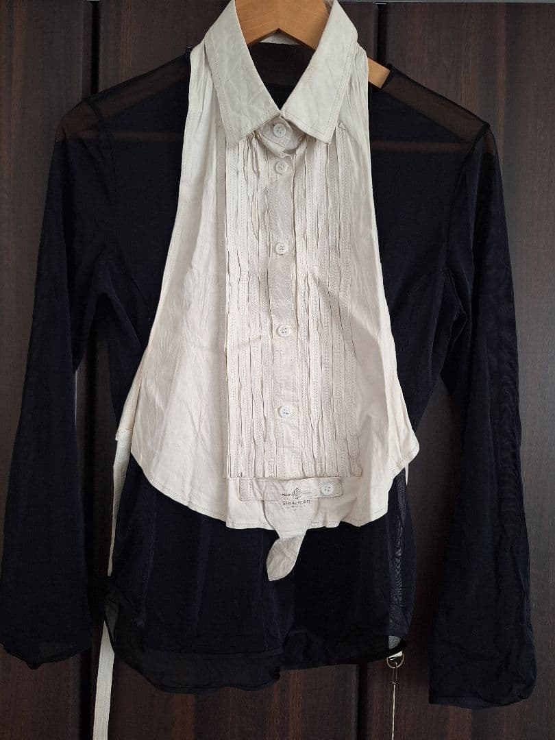 ドレスシャツ風　Leatherベスト　SHARE SPIRIT