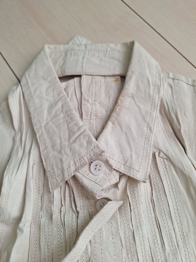 ドレスシャツ風　Leatherベスト　SHARE SPIRIT