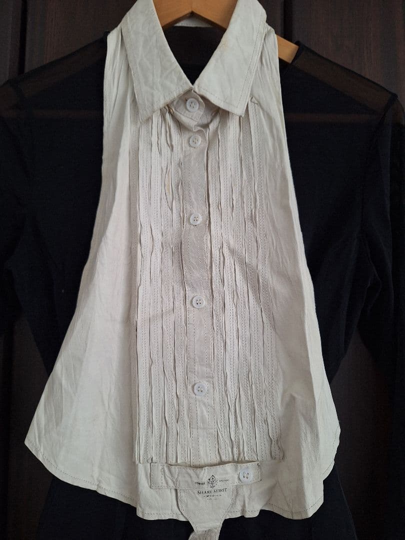 ドレスシャツ風　Leatherベスト　SHARE SPIRIT