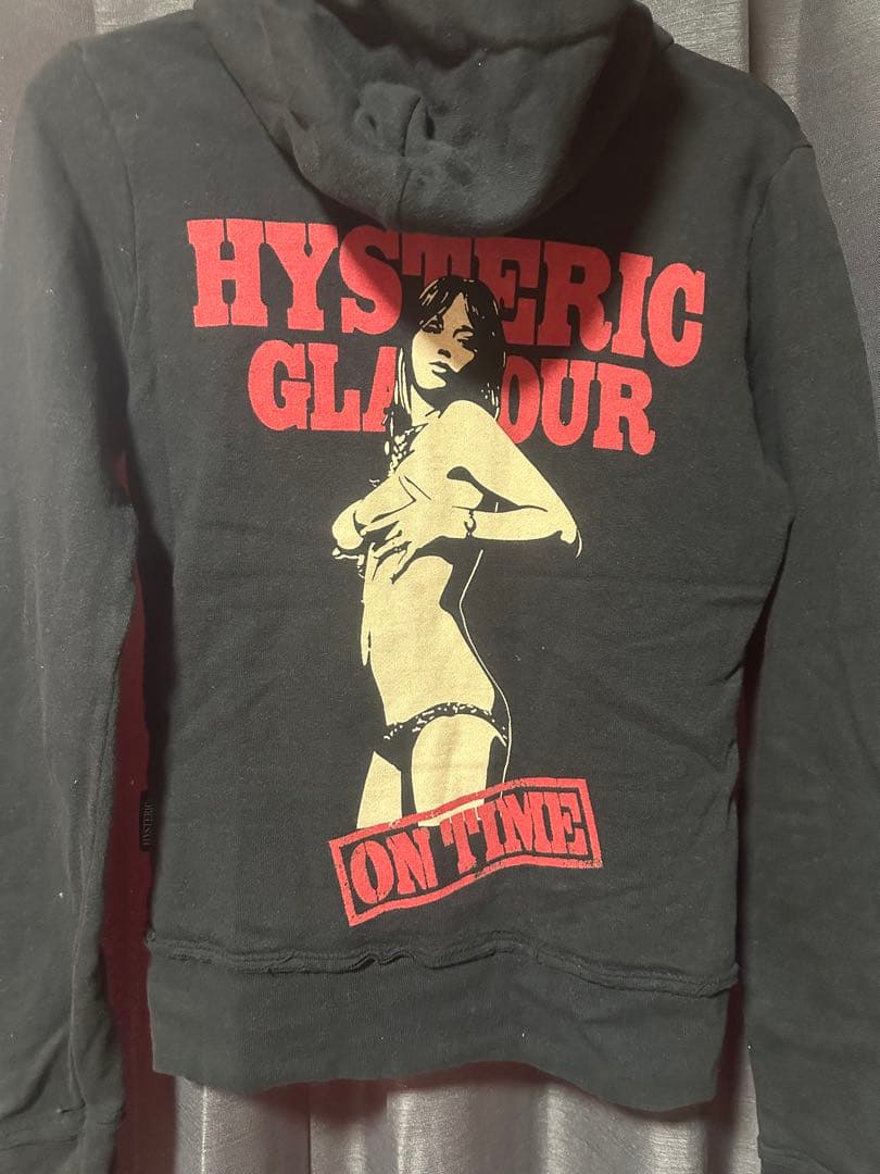 HYSTERIC GLAMOUR ジップアップパーカー ブラック