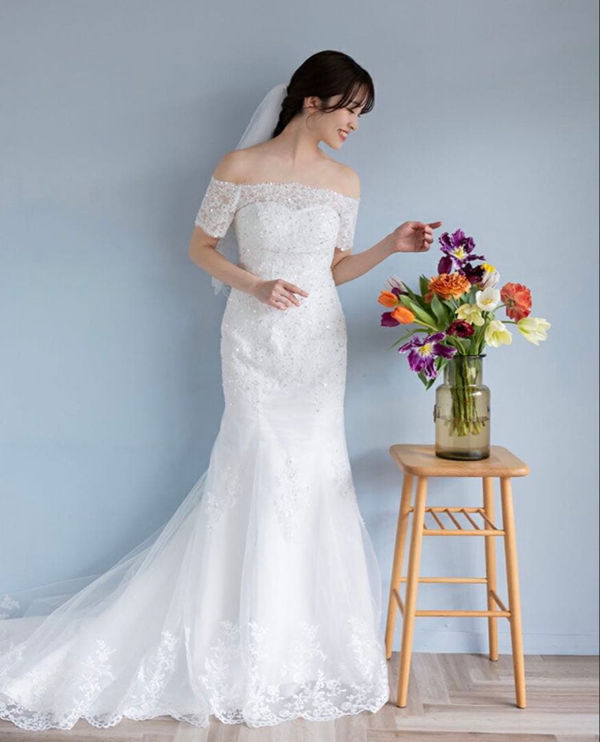 【最終お値下げ中！】ウェディングドレス　マーメイド