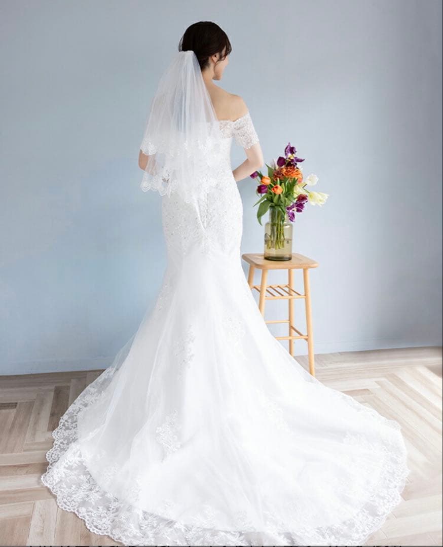 【最終お値下げ中！】ウェディングドレス　マーメイド