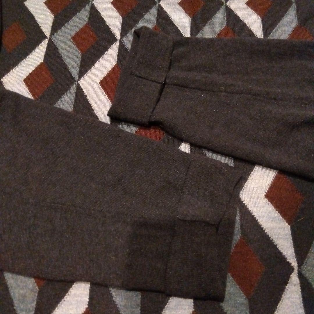 ダンヒル ウール×シルク 薄手セーター イタリア製 L メンズ ネイビー