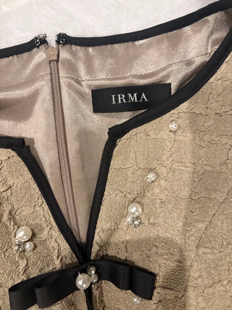 【ほぼ新品】2025秋冬最新モデルパール×ビジュータイトミニドレスクリーニング済