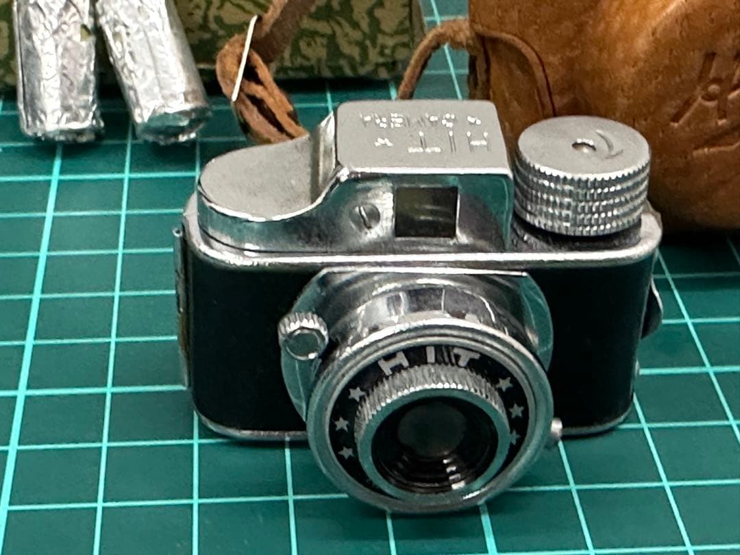 昭和レトロ★カメラ★豆カメラ★HITカメラ★HIT★革ケース付き★フィルム付き
