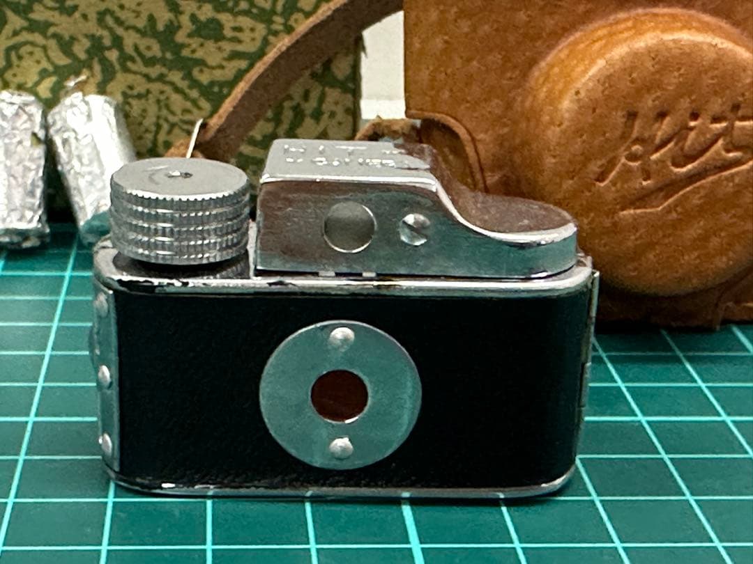 昭和レトロ★カメラ★豆カメラ★HITカメラ★HIT★革ケース付き★フィルム付き
