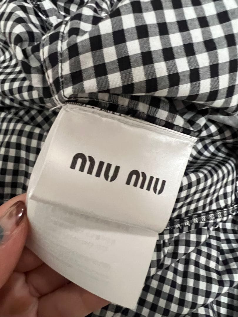 miumiu ミュウミュウ ギンガムチェックワンピース 36サイズ
