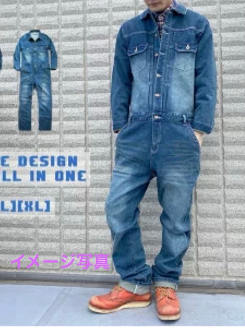 ⭐︎美品⭐︎AZUL by MOUSSY デニムオーバーオール ツナギ　フリーサイズ