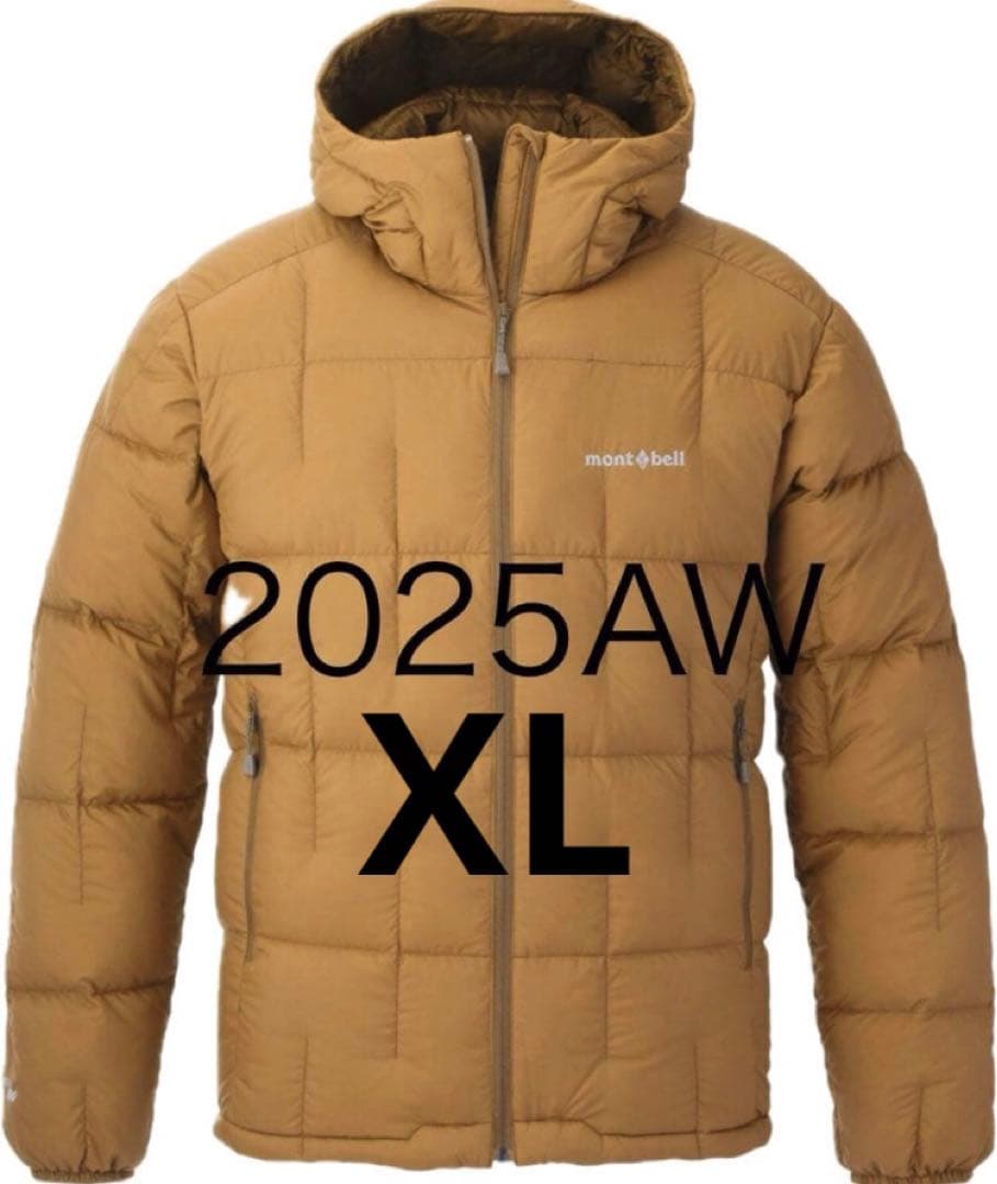 新品　モンベル　ネージュダウンパーカ　サイズXL ブラウン