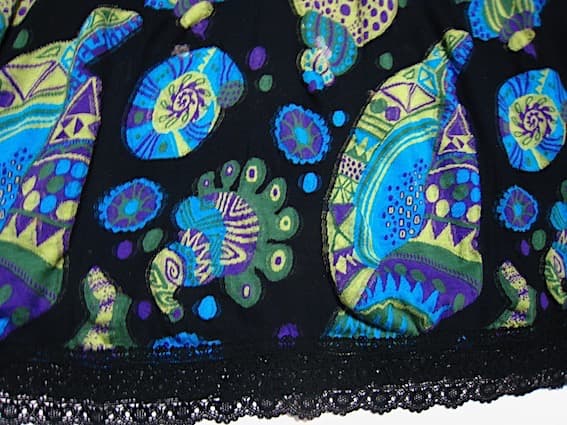 トクコプルミエヴォル☆新同品！貝の世界♪　異素材ミックス パフスリチュニック☆