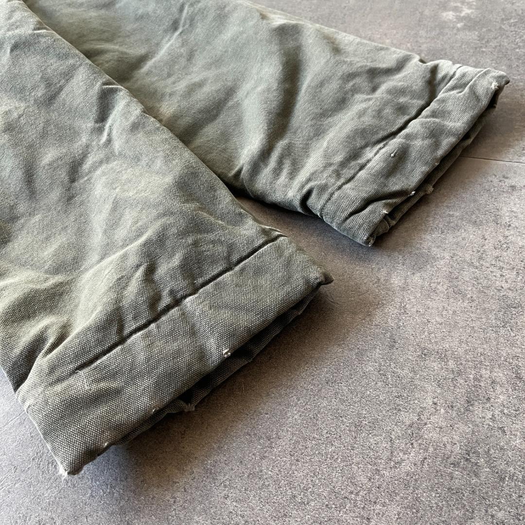 80s WORK HORSE ダックジャケット キルティング 緑 XL A677