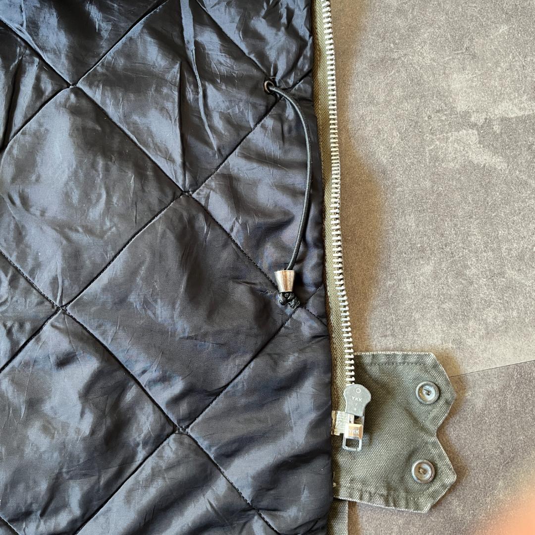 80s WORK HORSE ダックジャケット キルティング 緑 XL A677
