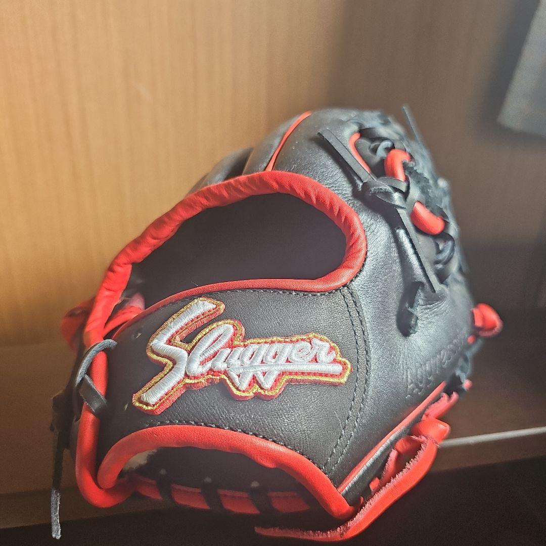 Slayer 軟式グローブ 黒/赤