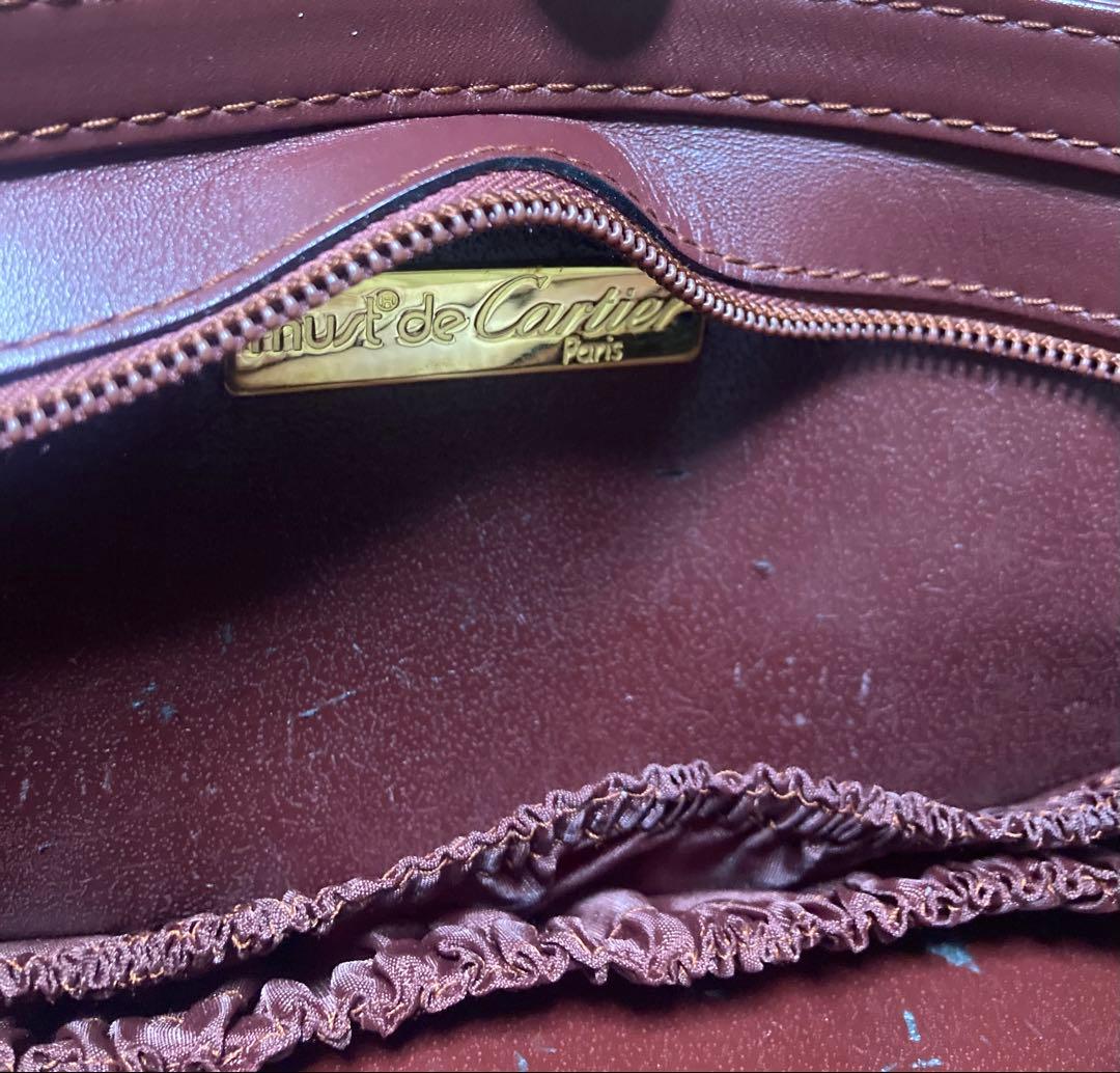 ビンテージ品　カルティエ　マストライン　セカンドバッグ