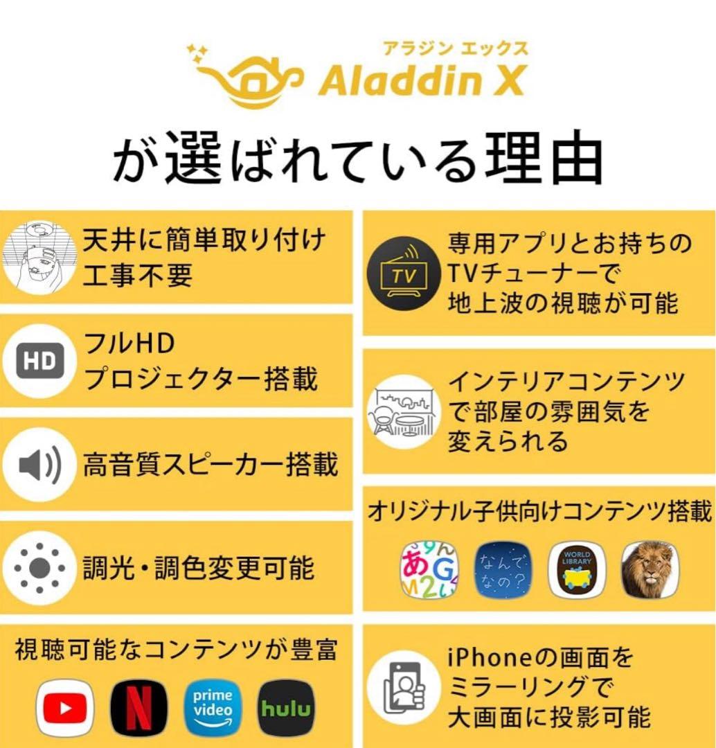 Aladdin X2 Plusプロジェクター　箱有り