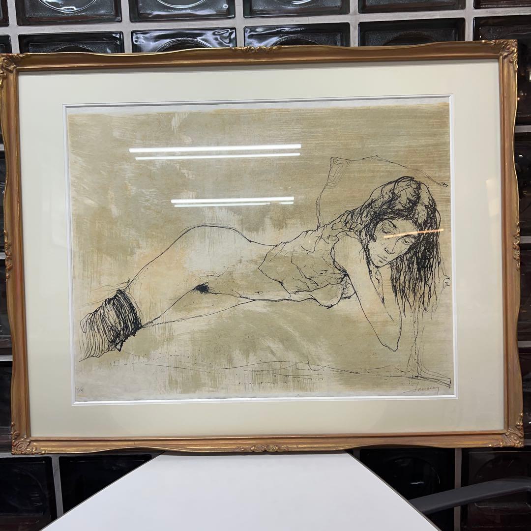 ジャン・ジャンセン　オノリーヌ　リトグラフ 直筆サイン　エディション有り