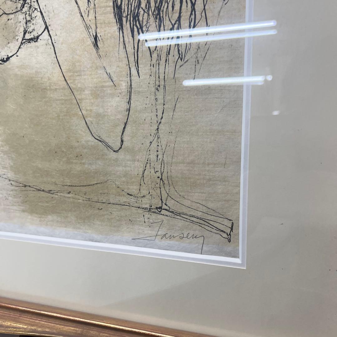 ジャン・ジャンセン　オノリーヌ　リトグラフ 直筆サイン　エディション有り