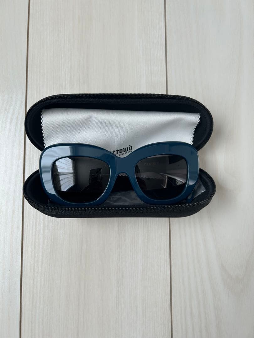 panty dropper Uncrowd ネイビー サングラス ケース付き