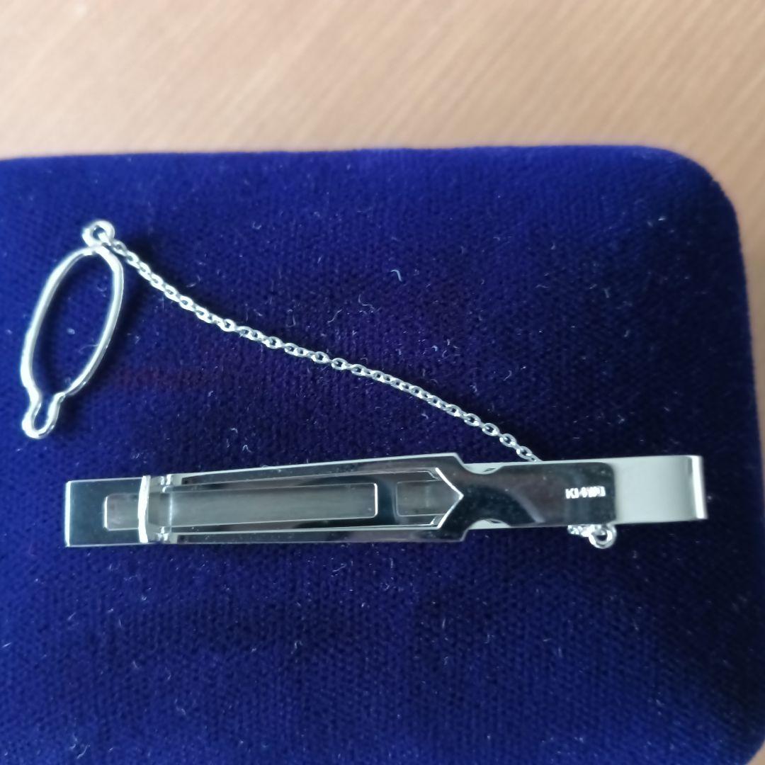 ネクタイピンシルバー K14WGケース付き
