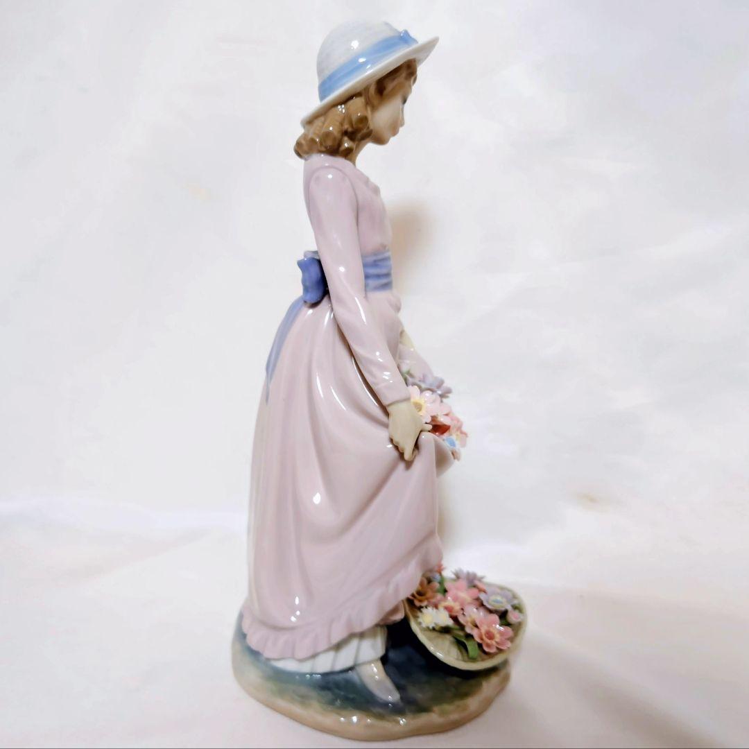 userリヤドロ【美品】フィギュリン《花のバスケット》5027〘希少廃盤〙