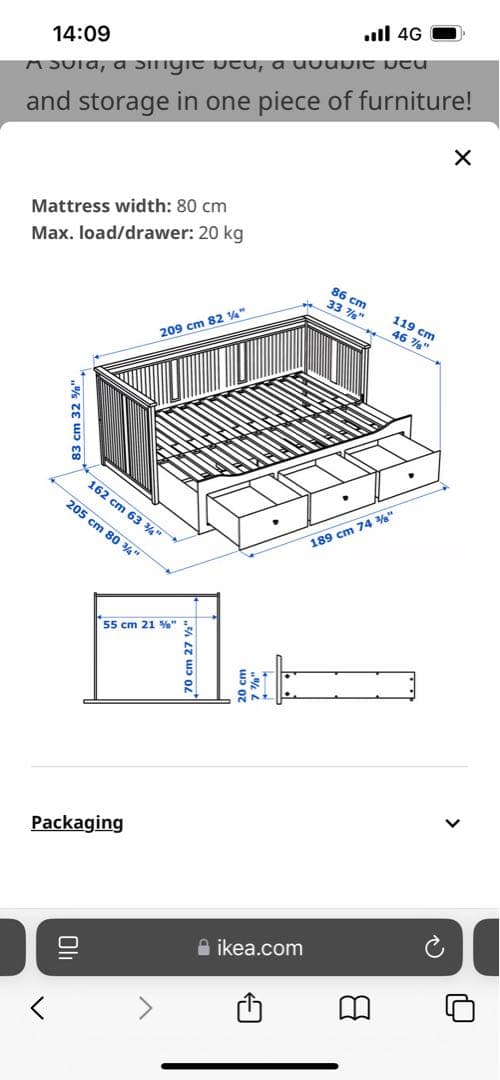 ぴ！さん専用　IKEA ヘムネス　ベッドフレーム