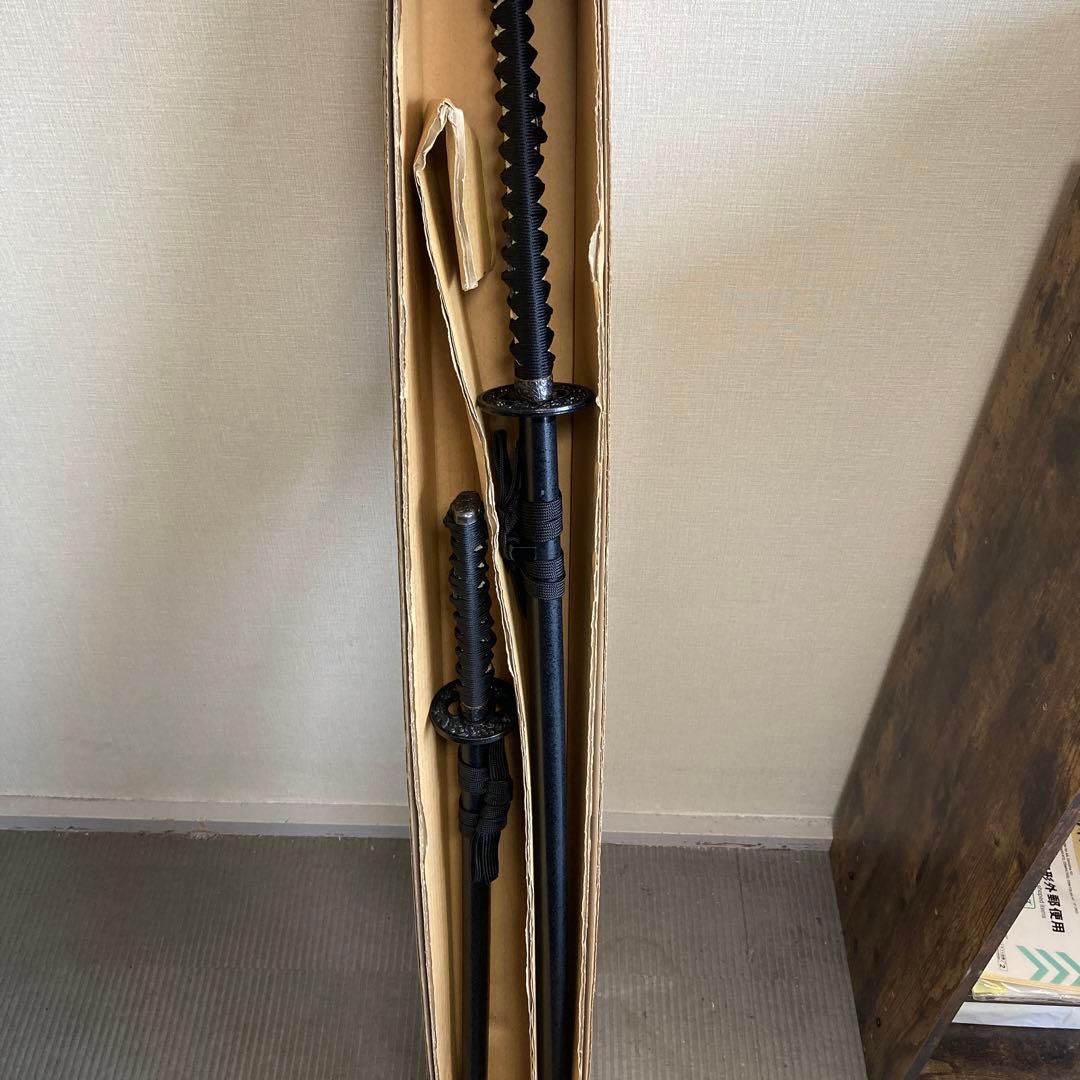 模造刀　黒石目　2本セット