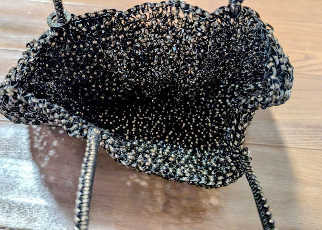 【極美品】アンテプリマ フィオリトゥーラ ワイヤーバッグ ブラック ベタつきなし