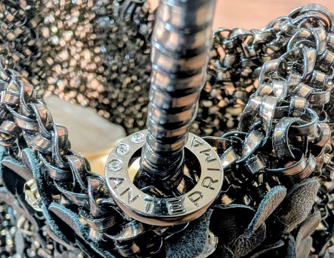 【極美品】アンテプリマ フィオリトゥーラ ワイヤーバッグ ブラック ベタつきなし