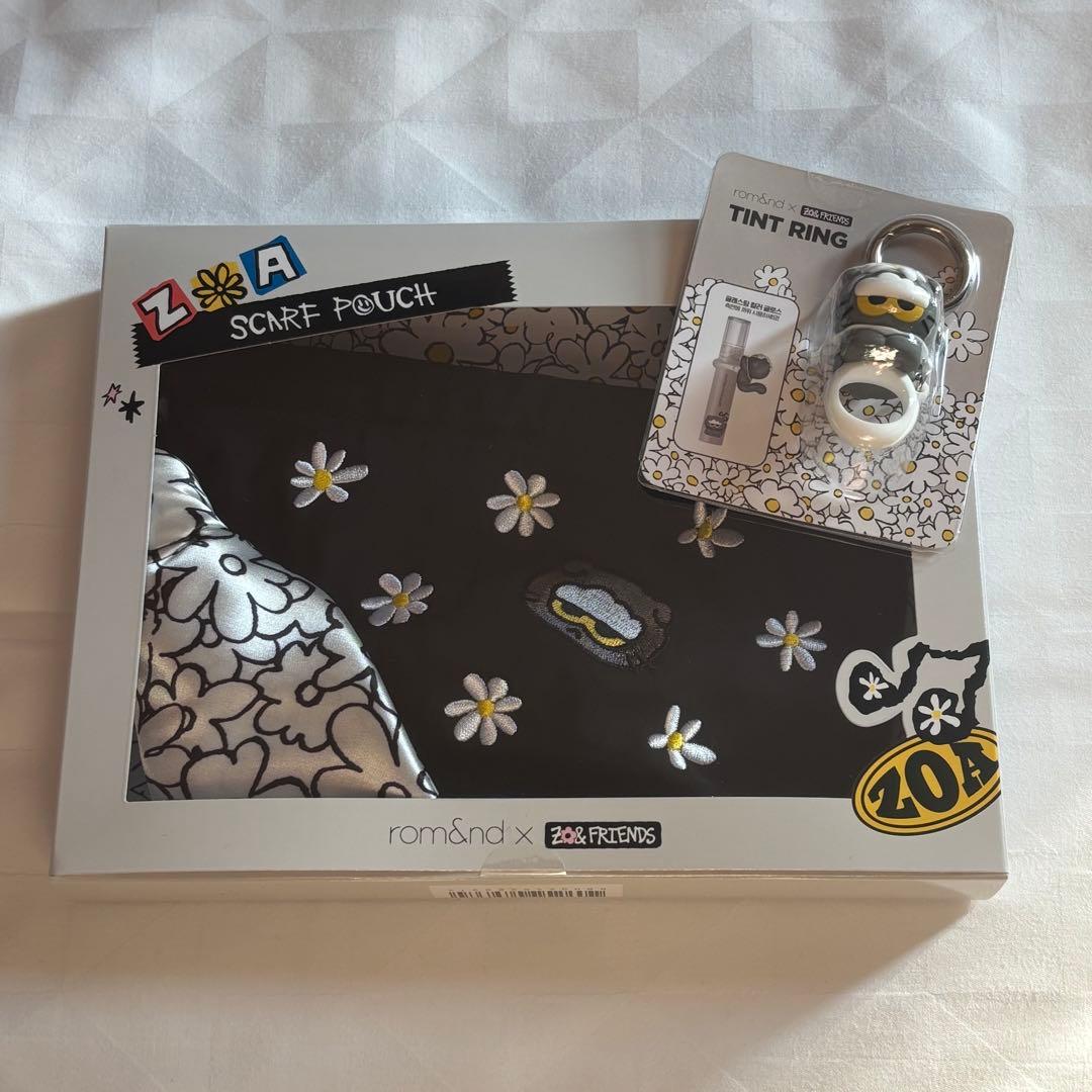 Rom&nd ZO&FRIENDS ZOA コラボ リング ポーチセット