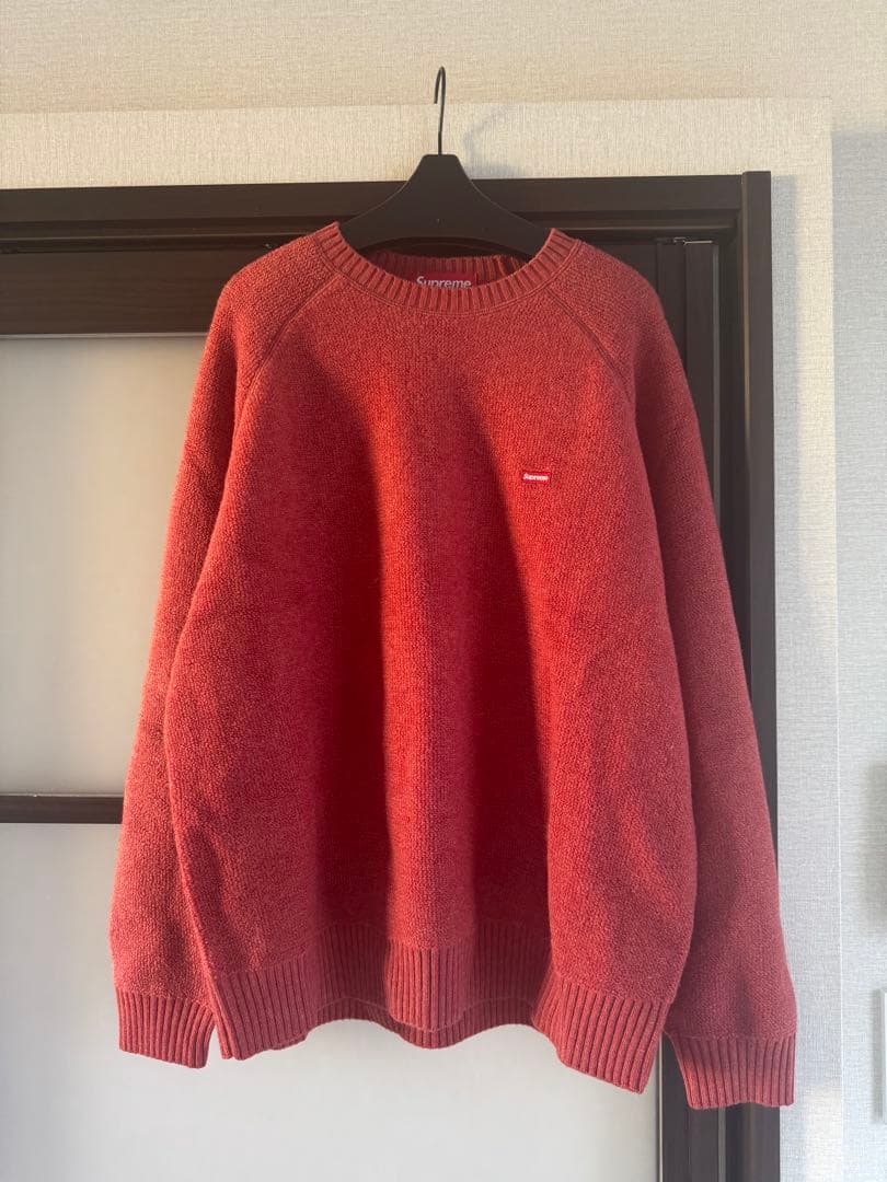 【新品未使用】 Supreme 赤 フリース クルーネックセーター
