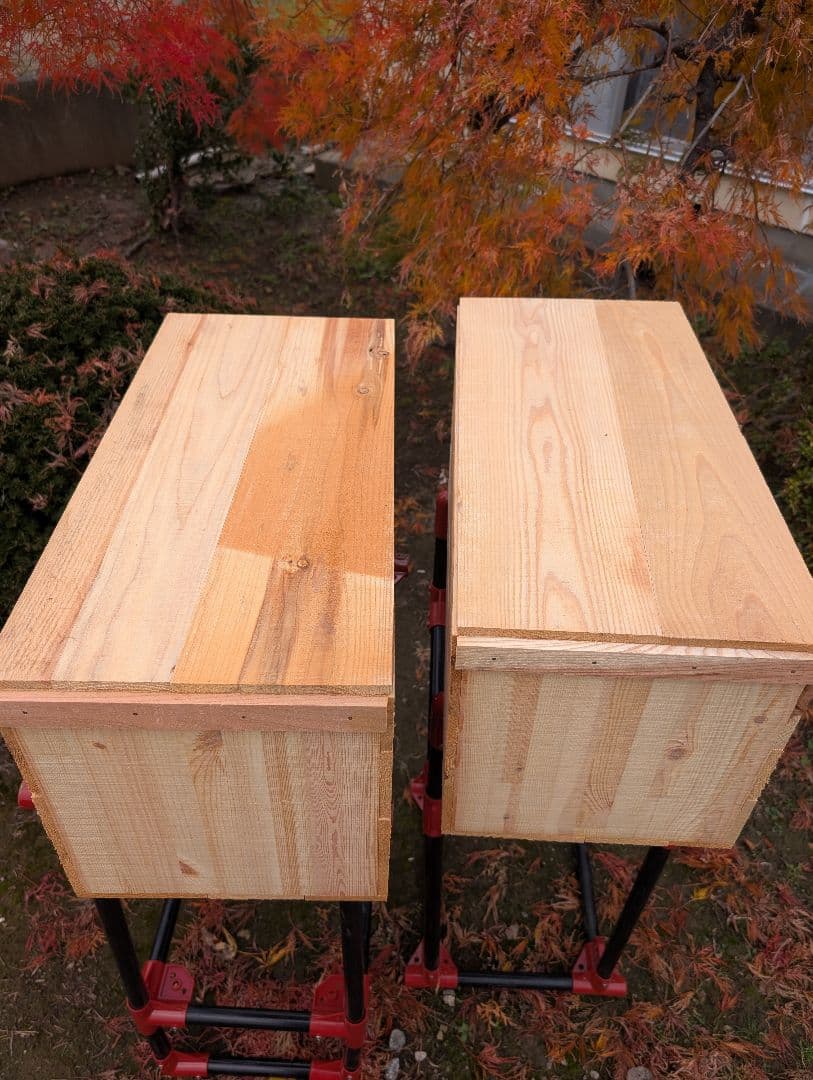 激安　りんご箱　フタ付2個　新品未使用　人気商品