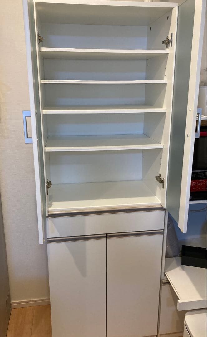 ※うさまる※ニトリ　食器棚 SK1860 WH