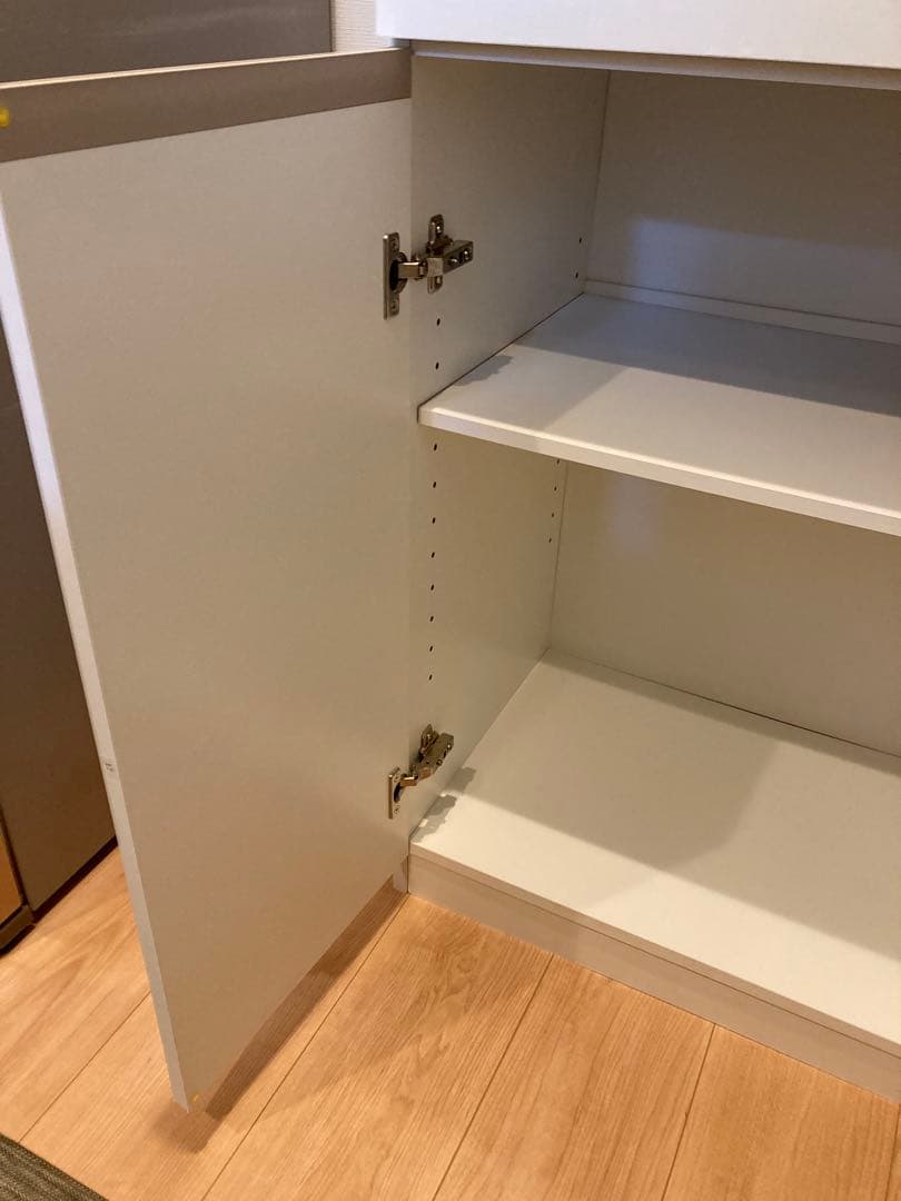 ※うさまる※ニトリ　食器棚 SK1860 WH