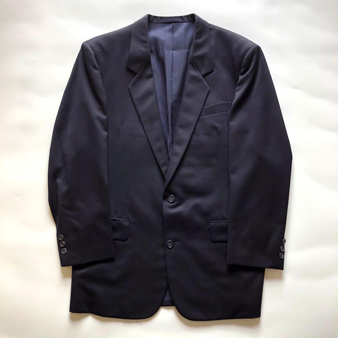 ★希少レア★イッセイミヤケ テーラードジャケット 筆タグ ネイビー ヴィンテージ