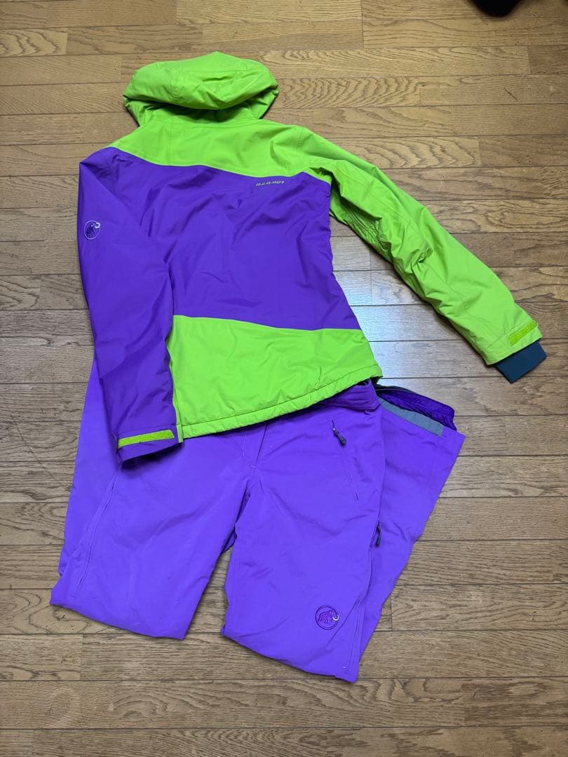 Mammut DRYtech スキーウェア グリーン/パープル