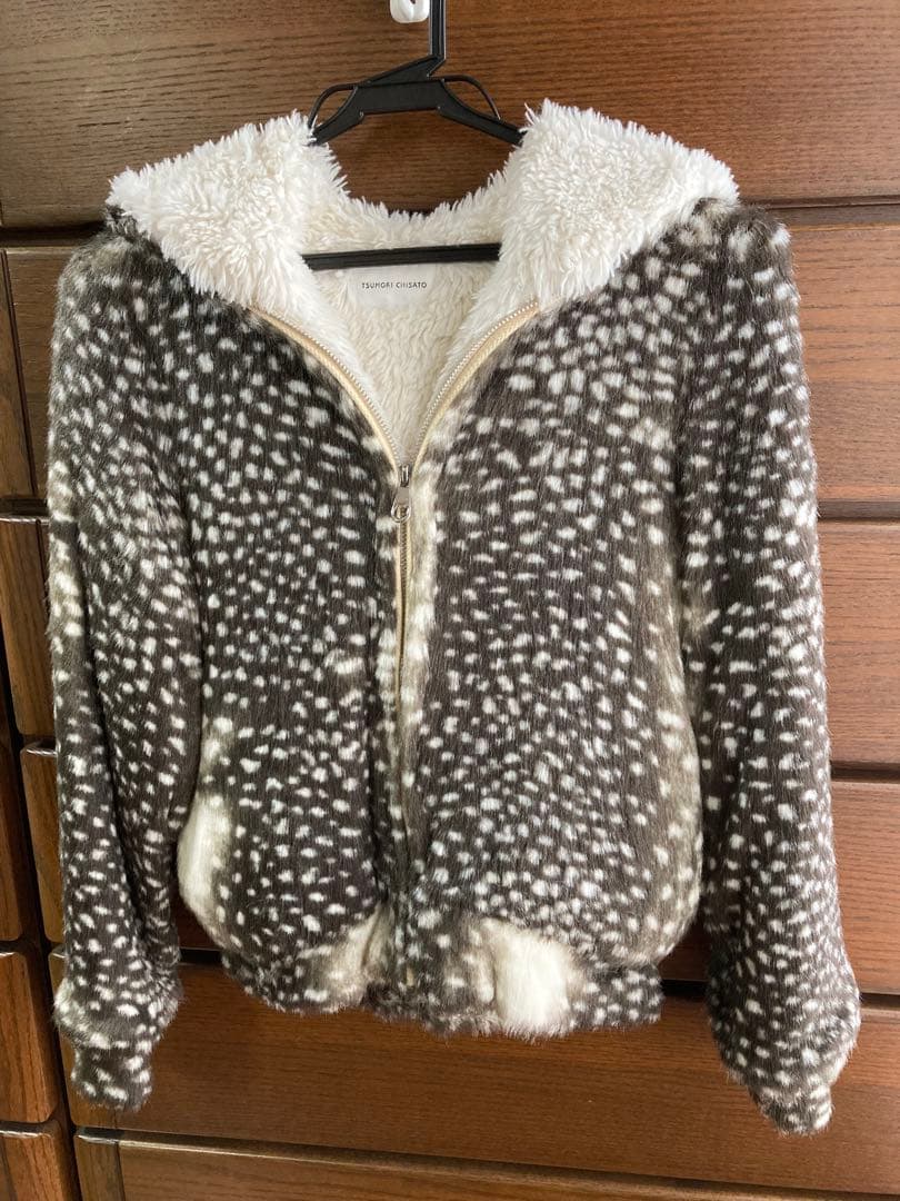 TSUMORI CHISATO フード付きファーコート