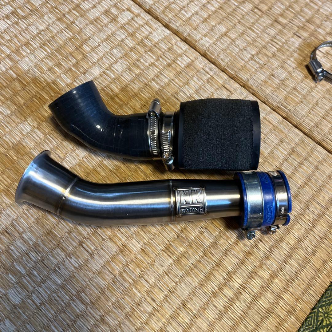 ダックス125 用キタコパワーフィルターとクリーナーボックス用インテークパイプ