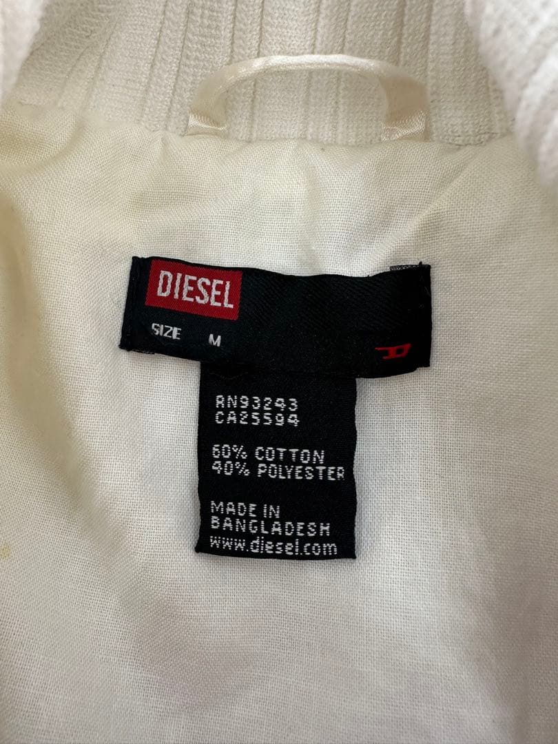 DIESEL Mサイズ(小さめ)スカジャン風サテンジャケット/刺繍/訳あり/レア