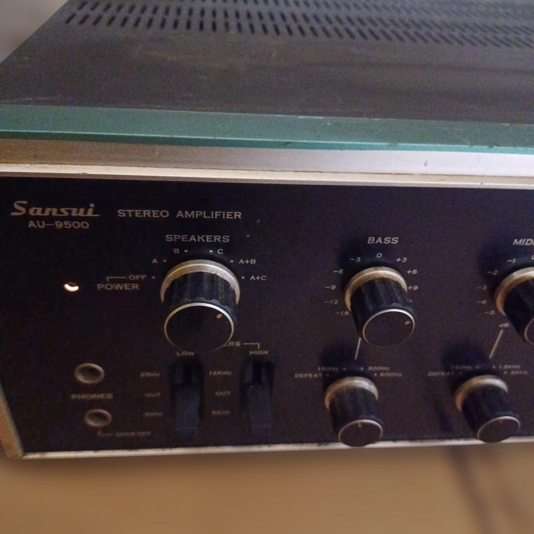 SANSUI AU-9500 ステレオアンプ　通電確認ずみ　アンプ　さんすい