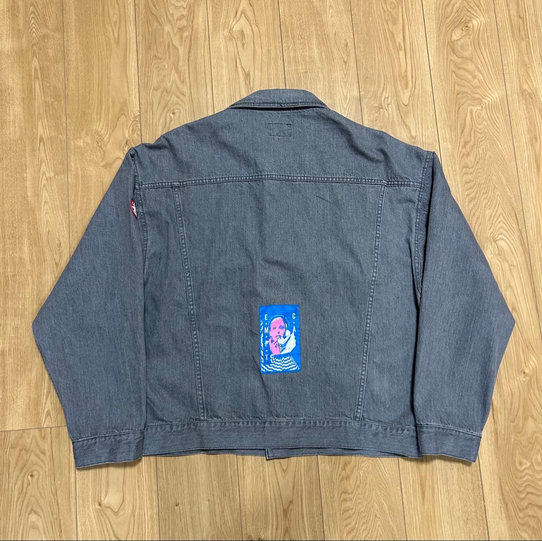 ジャケット・アウター C.E / WASHED BLACK DENIM TRUCKER JACKET