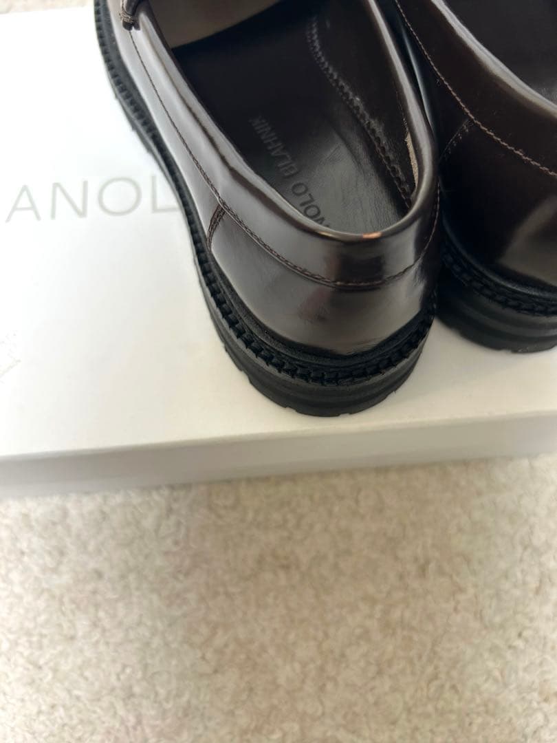 定価約15万 新品 マノロブラニク Dineralo レザーローファー35.5